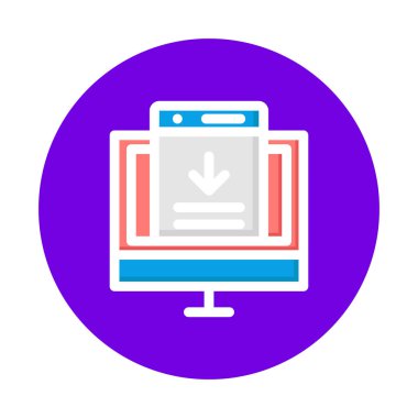 Bilgisayar yazılımı kolayca düzenleyebilen ya da düzenleyebilen izole edilmiş vektör simgesi indiriyor