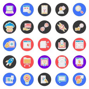 Web ve seo izole edilmiş vektör simgesi kolayca düzenleyebilir ya da değiştirebilir