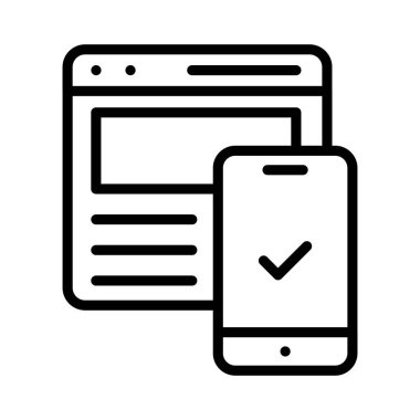 Qr kod oluşturucu izole edilmiş Vektör simgesi kolayca düzenleyebilir ya da değiştirebilir