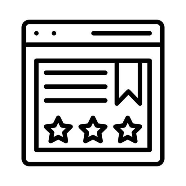 Best Rating Website Isolated Vector Icon Which Can Easily Modify — Stock Vector
