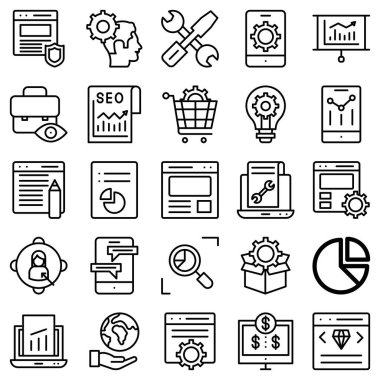 Web ve seo izole edilmiş vektör simgesi kolayca düzenleyebilir ya da değiştirebilir