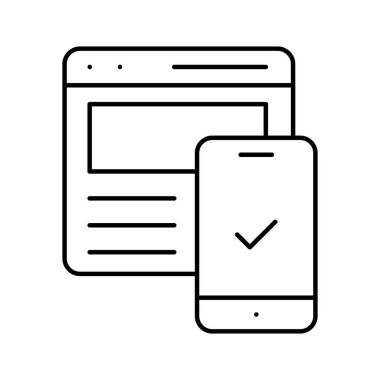 Qr kod oluşturucu izole edilmiş Vektör simgesi kolayca düzenleyebilir ya da değiştirebilir