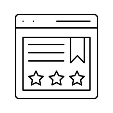 En iyi derecelendirme web sitesi izole edilmiş vektör simgesi kolayca düzenlenebilir ya da düzenlenebilir