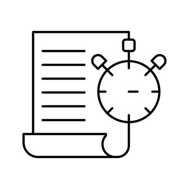 Kolayca düzenleyebilen ve düzenleyebilen tam sayfa yükleme testi izole edilmiş Vektör simgesi