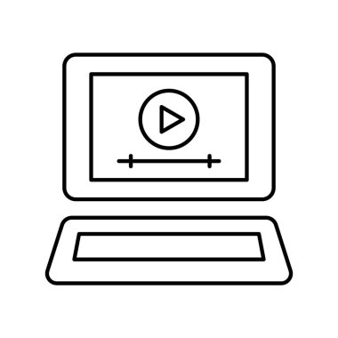 Kolayca düzenleyebilen ya da düzenleyebilen ortam oynatıcı izole edilmiş Vektör simgesi