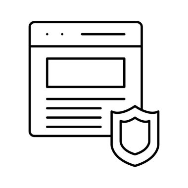 Şifreleme yazılımı izole edilmiş Vektör simgesi kolayca düzenleyebilir ya da değiştirebilir