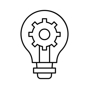 Parlak ampul izole edilmiş Vektör simgesi kolayca düzenleyebilir ya da değiştirebilir