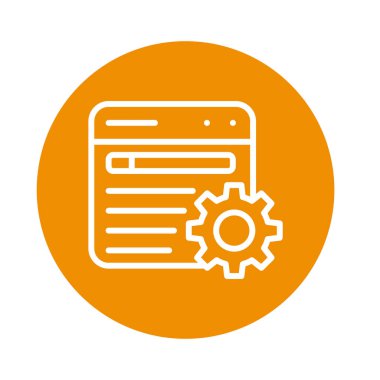 kaynak kod izole Vektör simgesi kolayca düzenleyebilir ya da değiştirebilir