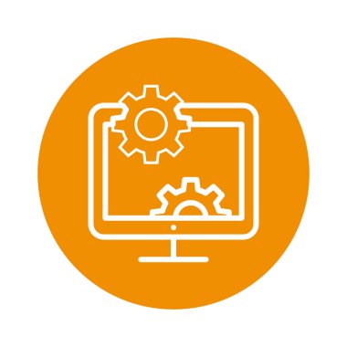 Kolayca düzenleyebilen ve düzenleyebilen Tarayıcı İzole Vektör simgesi