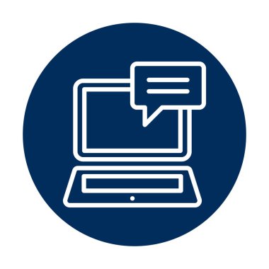 Kolayca düzenleyebilen ya da değiştirebilen izole edilmiş vektör simgesi sohbet iletisi