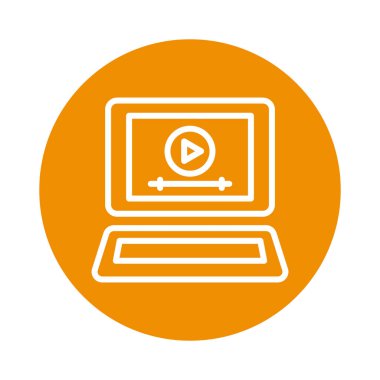 Kolayca düzenleyebilen ya da düzenleyebilen ortam oynatıcı izole edilmiş Vektör simgesi