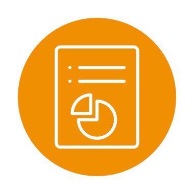 Kolayca düzenleyebilen ve düzenleyebilen izole edilmiş vektör simgesi çubuğu grafik analizi