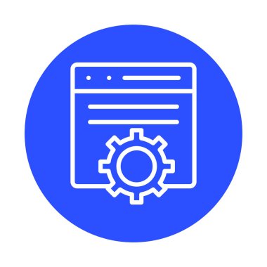 Kolayca düzenleyebilen ve düzenleyebilen Site Bakımı İzole Vektör simgesi