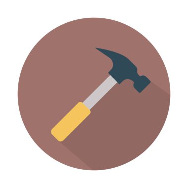 Çivi Çekici Renk Vektörü Simgesi Kolayca değiştirilebilir veya düzenlenebilir