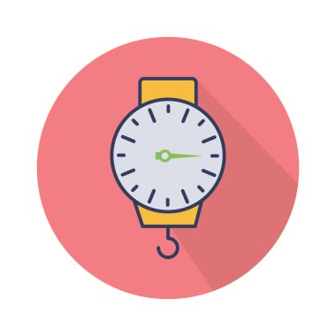 Ağırlık Makinesi Renk Vektörü Simgesi Kolayca düzenleyebilen