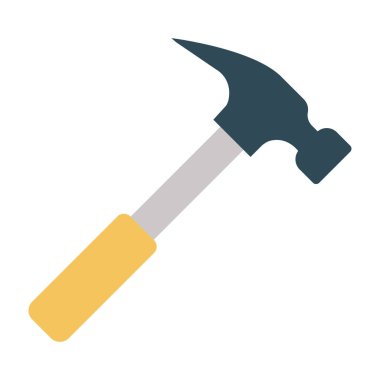 Çivi Çekici Renk Vektörü Simgesi Kolayca değiştirilebilir veya düzenlenebilir