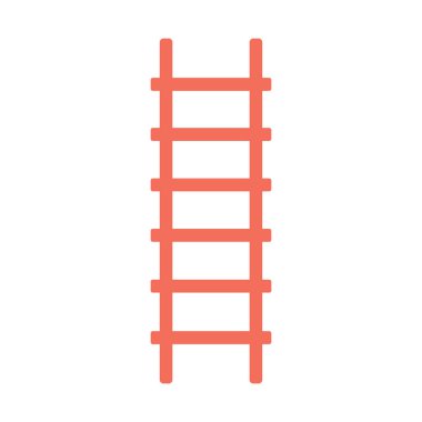 Marangozluk merdiveni Renk Vektörü Simgesi Kolayca düzenleyebilen