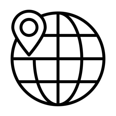 Kolayca değiştirebilen ya da düzenleyebilen Dünya İzole Vektör simgesi