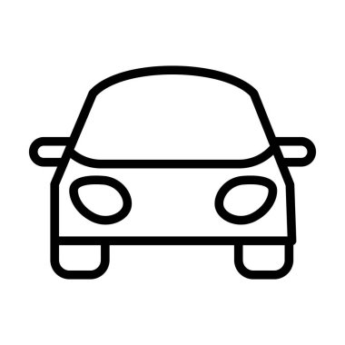Kolayca değiştirebilen veya düzenleyebilen Otomobil İzole Vektör simgesi