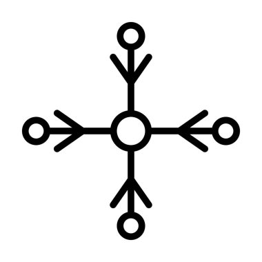 Noel Kar Tanesi İzole Vektör simgesi Kolayca değiştirilebilir veya düzenlenebilir