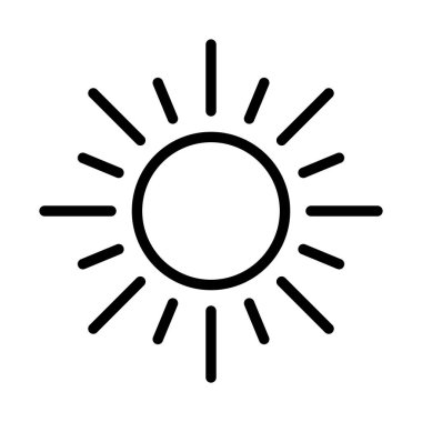 Parlak gün izole edilmiş vektör simgesi kolayca düzenleyebilir ya da değiştirebilir