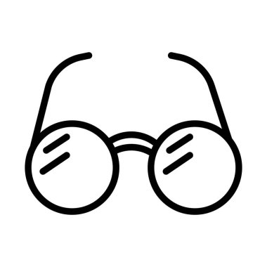 Gözlük Gözlüğü İzole Vektör simgesi Kolayca değiştirilebilir veya düzenlenebilir