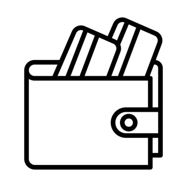  Hesap Katlama Cüzdanı İzole Vektör simgesi Kolayca düzenleyebilen veya düzenleyebilen