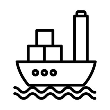 Tekne izole edilmiş Vektör simgesi kolayca düzenlenebilir ya da değiştirilebilir