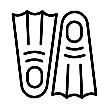 Kolayca değiştirilebilen ya da düzenlenebilen izole edilmiş vektör simgesi daldırılıyor