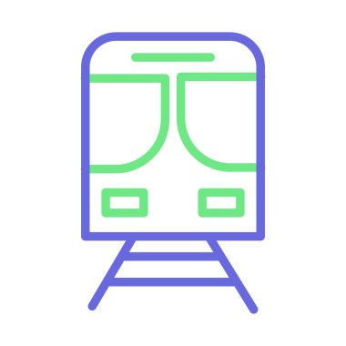 Kolayca değiştirebilen veya düzenleyebilen lokomotif izole edilmiş Vektör simgesi