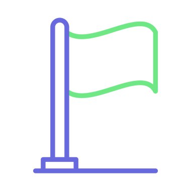 Hedef bayrak izole edilmiş Vektör simgesi kolayca düzenleyebilir ya da değiştirebilir