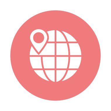 Kolayca değiştirebilen ya da düzenleyebilen Dünya İzole Vektör simgesi