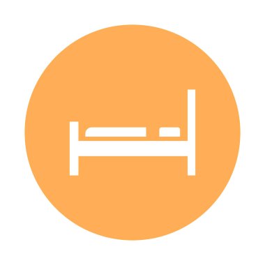 Yatak İzole Vektör simgesi Kolayca değiştirebilir veya düzenleyebilir