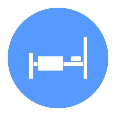 Yatak İzole Vektör simgesi Kolayca değiştirebilir veya düzenleyebilir