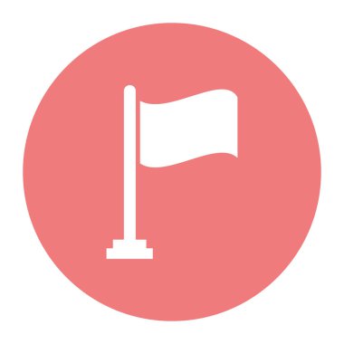 Hedef bayrak izole edilmiş Vektör simgesi kolayca düzenleyebilir ya da değiştirebilir