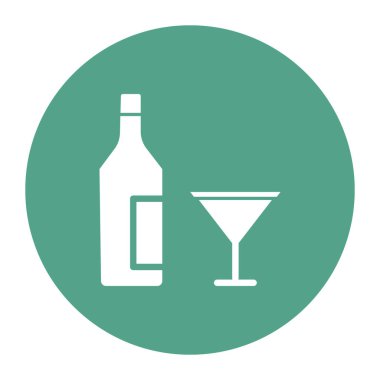 Kolayca değiştirebilen veya düzenleyebilen alkol izole edilmiş Vektör simgesi