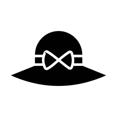 Kovboy şapkası izole edilmiş Vektör simgesi kolayca değiştirilebilir veya düzenlenebilir