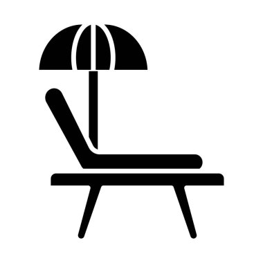 Plaj İzole Vektör simgesi Kolayca değiştirilebilir veya düzenlenebilir