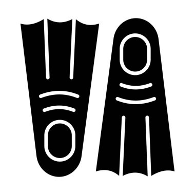 Kolayca değiştirilebilen ya da düzenlenebilen izole edilmiş vektör simgesi daldırılıyor