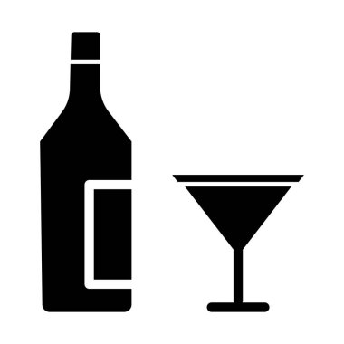 Kolayca değiştirebilen veya düzenleyebilen alkol izole edilmiş Vektör simgesi