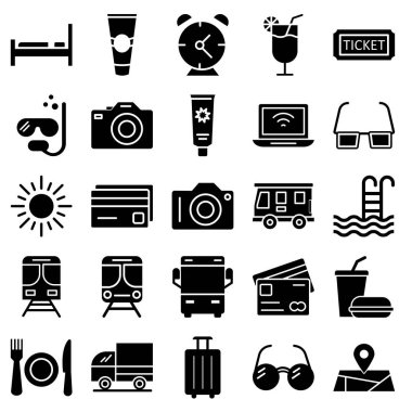 Seyahat ve Otel İzole Vektör simgesi kolaylıkla düzenlenebilir ya da değiştirilebilir 