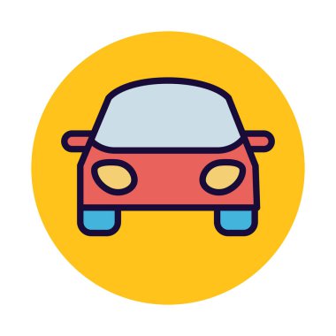Kolayca değiştirebilen veya düzenleyebilen Otomobil İzole Vektör simgesi