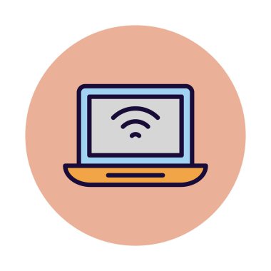 Kolayca değiştirebilen ya da düzenleyebilen İnternet İzole Vektör simgesi