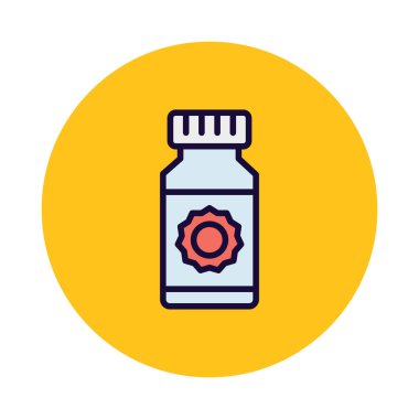 Güneş yağı izole edilmiş Vektör simgesi kolayca değiştirilebilir ya da düzenlenebilir