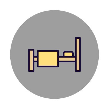 Yatak İzole Vektör simgesi Kolayca değiştirebilir veya düzenleyebilir