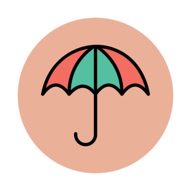 Kolayca değiştirebilen ya da düzenleyebilen gölgelik Vektör simgesi