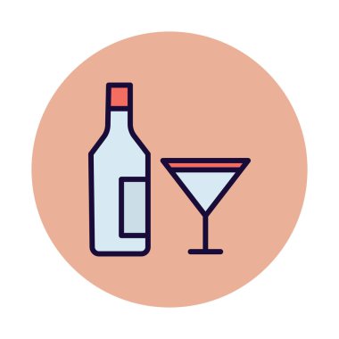 Kolayca değiştirebilen veya düzenleyebilen alkol izole edilmiş Vektör simgesi