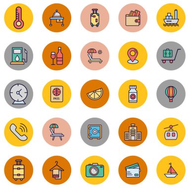 Seyahat ve Otel İzole Vektör simgesi kolaylıkla düzenlenebilir ya da değiştirilebilir 