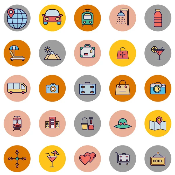 Seyahat ve Otel İzole Vektör simgesi kolaylıkla düzenlenebilir ya da değiştirilebilir 