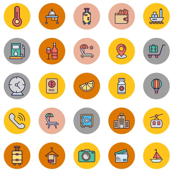 Seyahat ve Otel İzole Vektör simgesi kolaylıkla düzenlenebilir ya da değiştirilebilir 